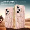 For Honor 400 Pro 5G (Global) Phone Case Carbon Fiber Textured Electroplated TPU Back Cover