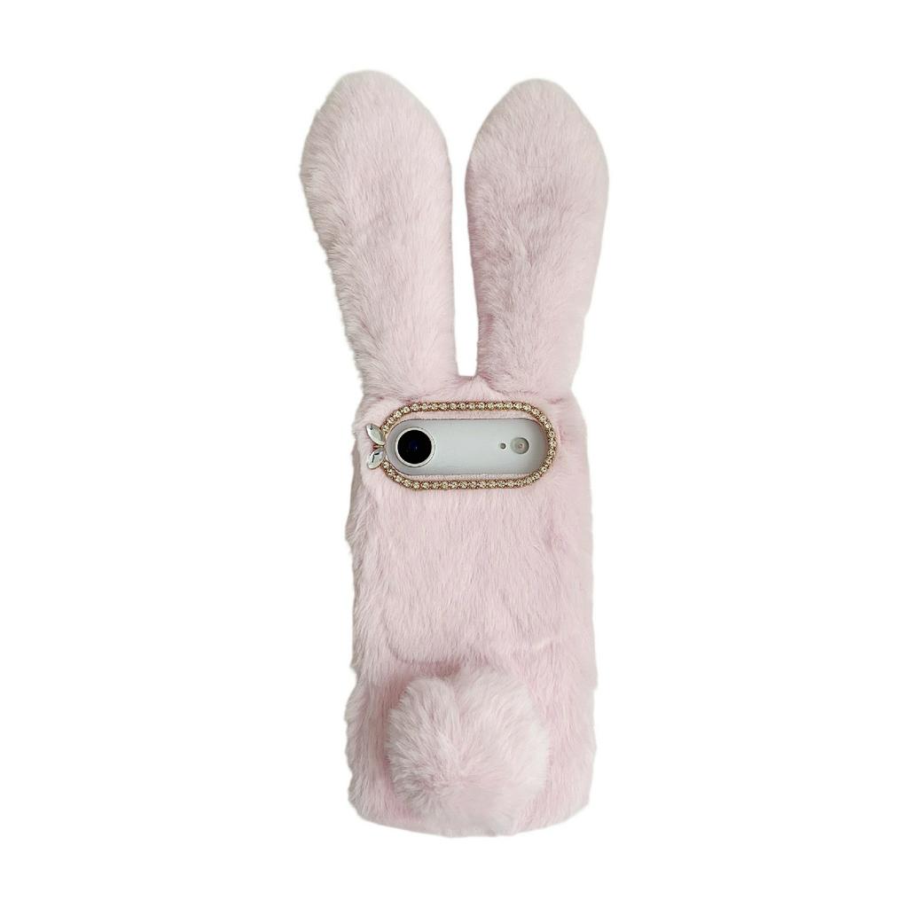 Für iPhone Air Case Plüsch Süßer Hase Winter Flauschig TPU Handyhülle