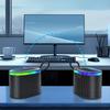 Wireless Portable Bluetooth Speakers with for USB AUX TF Card Player  5W Output RGB Colorful Light Fabrics Sound Box