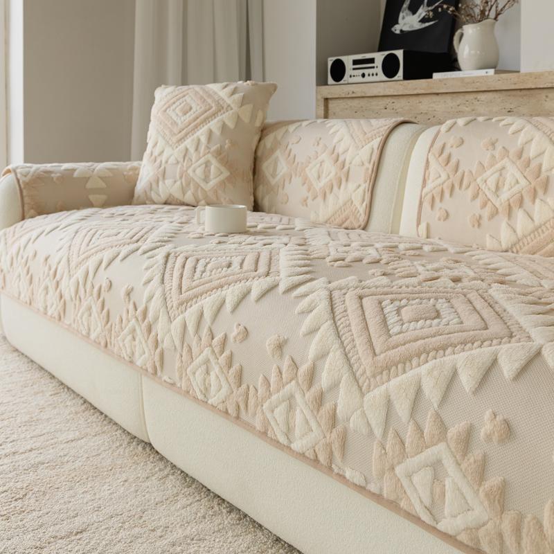 Fixed Anti Slip One-piece Sofa Cushion Soft and Breathable Autumn and Winter Sofa Cover Cloth Bohemian Style Machine Washable