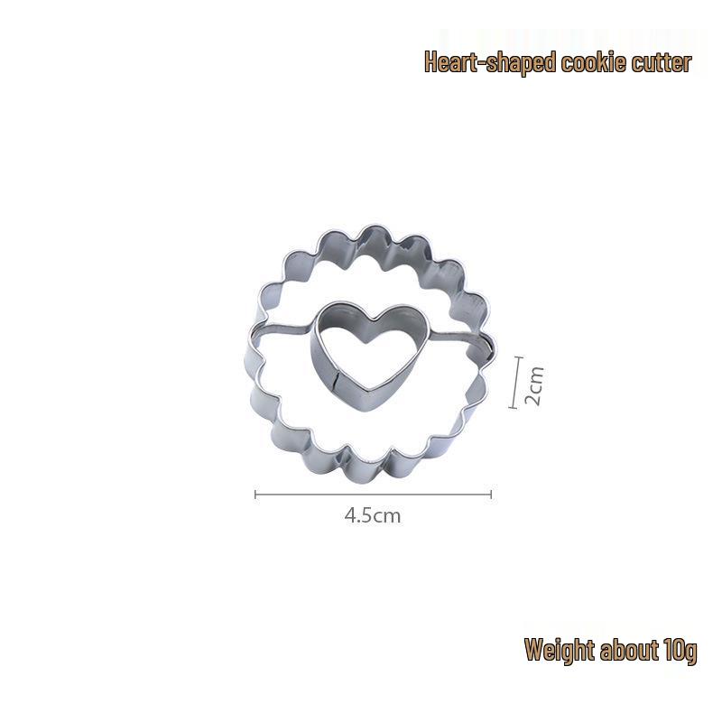 9-Piece Stainless Steel Cookie Cutter Set for Easter & Christmas - Includes Jam Cutout & Fondant Molds