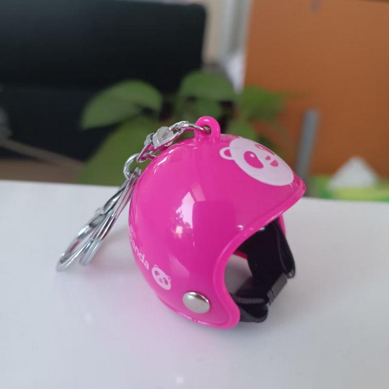 Colorful Exquisite Helmet Keychain & Bag Pendant with Wind-Breaking Duck Head