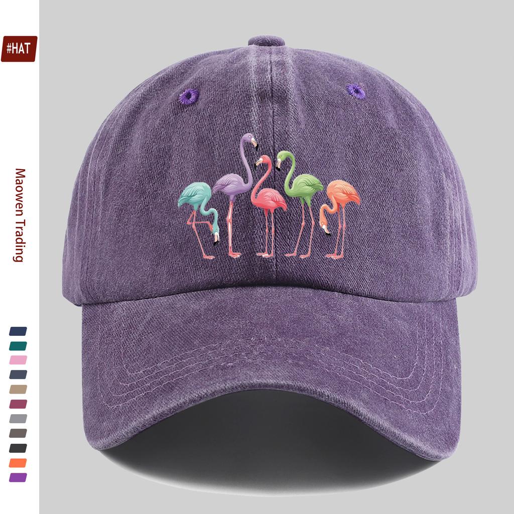 Pc Stück Bunte Flamingo-Print Trucker-Kappe Verstellbare Snapback-Kappe mit Flamingo Leicht Geeignet für Männer Frauen für