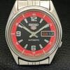 USED GENUINE VINTAGE SEIKO 5 AUTOMATIC JAPAN MENS BLACK DIAL WATCH a433325-2 R115-a433325