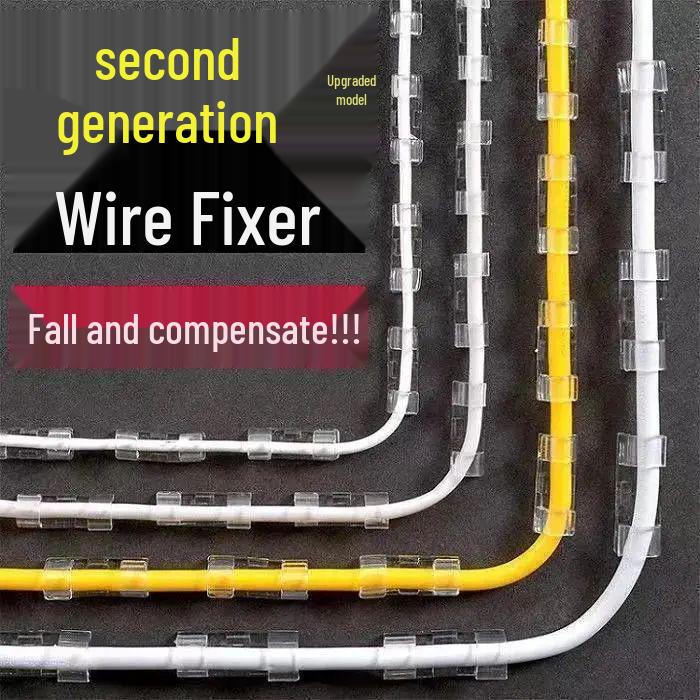 Punch-Free Traceless Cable Organizer: Self-Adhesive Wire Fixer and Router for Home Storage