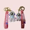 6cm Cartoon Lightning Bear Keychain Cute Astronaut Bear Doll Keyring Bag Pendant Couple Car Keyholder Creative Bag Charm Accessories