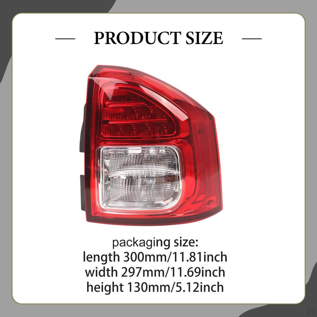 Gehäusebaugruppe Ersatz Bremsleuchte Funktionales Zubehör Hergestellt aus PP Kompatibel mit Compass