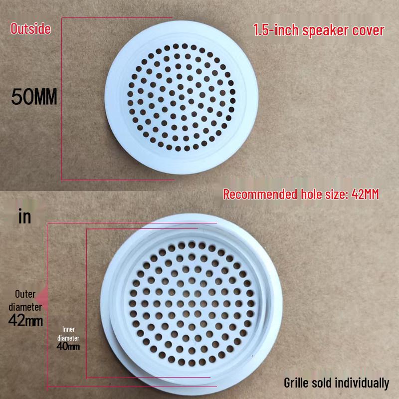 Bluetooth Speaker Grille Set: 2-inch, 3-inch, 4-inch Stainless Steel Dust & Decorative Covers