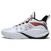 Li Ning Storm 2023 Comfortable Slip Resistant Abrasion Resistant Low Top Basketball Shoes Men's White ABFT021-2