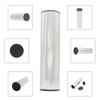 Portable Stainless Steel Cylinder Sand Shaker Musical Rhythm Percussion Instruments(Silver)