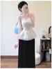 Women's White Cotton Linen Wide-Leg Pants - Slimming, Lightweight, Ice Silk, Casual Spring/Summer 2026