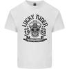 Lucky Rider Dead Head Motorbike Biker Unisexs Light Cotton TShirt