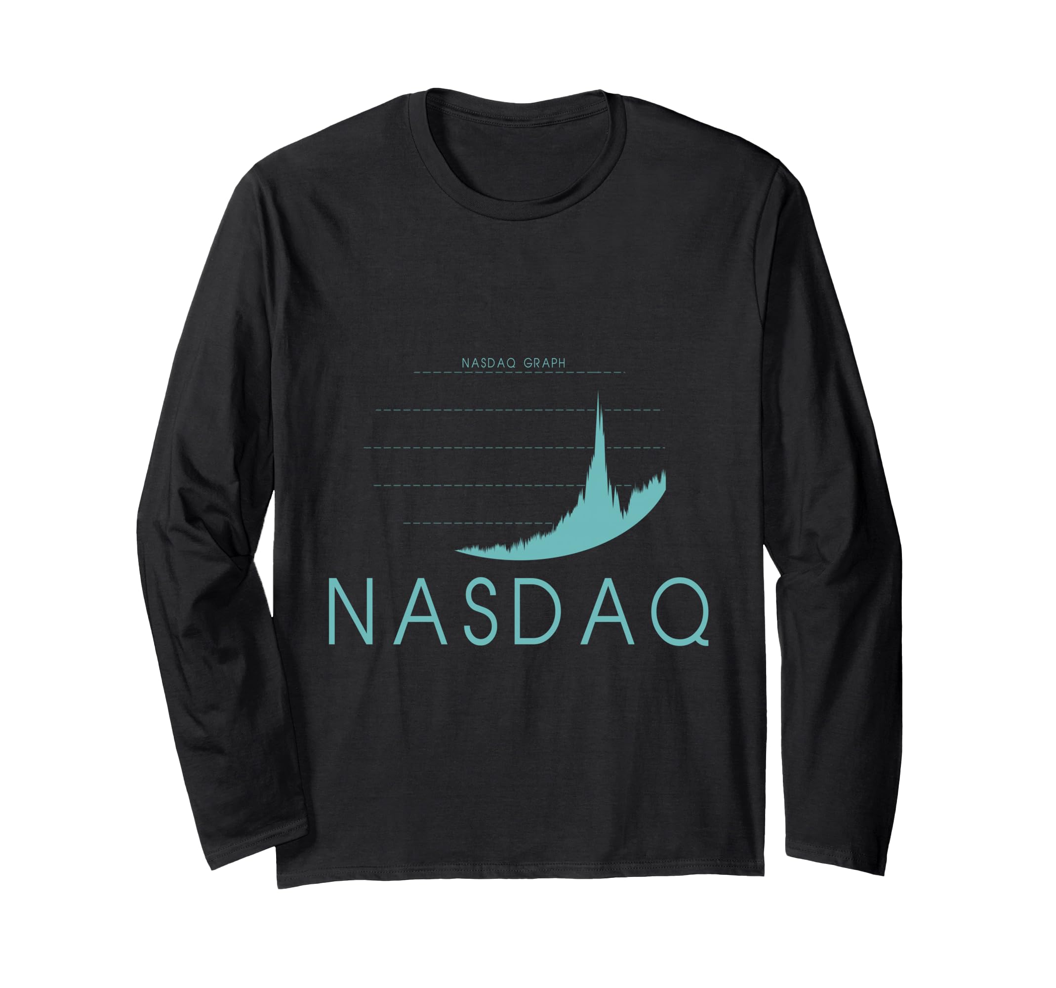 

Американский технологический индекс NASDAQ, Фондовая биржа, Финансы, Футболка с длинным рукавом