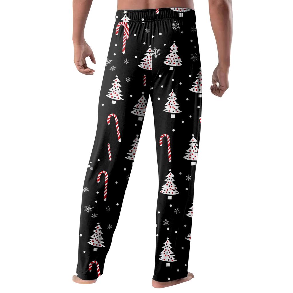 Anime Pajama Pants Sleepwear Casual Drawstring Elastic Waist Pants Comfy Straight Yoga Loose Trousers