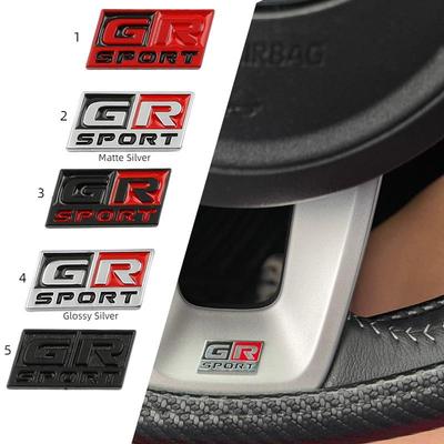 1 ks 2,8 cm 3D matné GR logo Emblémy na panel volantu auta Odznak Nálepka Pro GR Sport Interiérové Samolepky