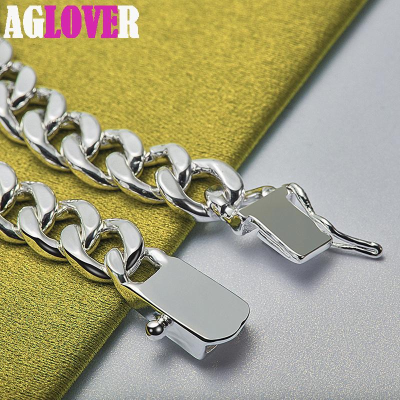 Bijuterii brățară laterală netedă de argint 925 de 8 mm