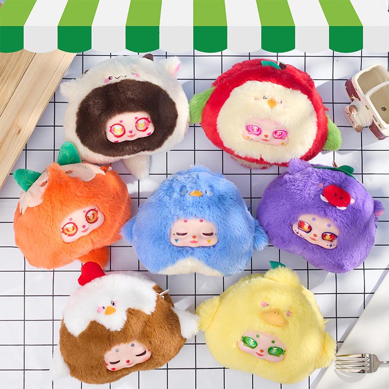 San Mao (Samuel) Girl Doll Finding Nemo Plush Keychain - Trendy Toy Bag Accessory
