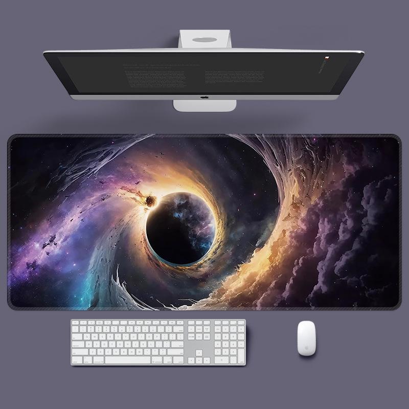 

Очень большой игровой коврик для мыши «Звездное небо» – Нескользящий, Толстый для общежития или офиса 1000*500*3mm