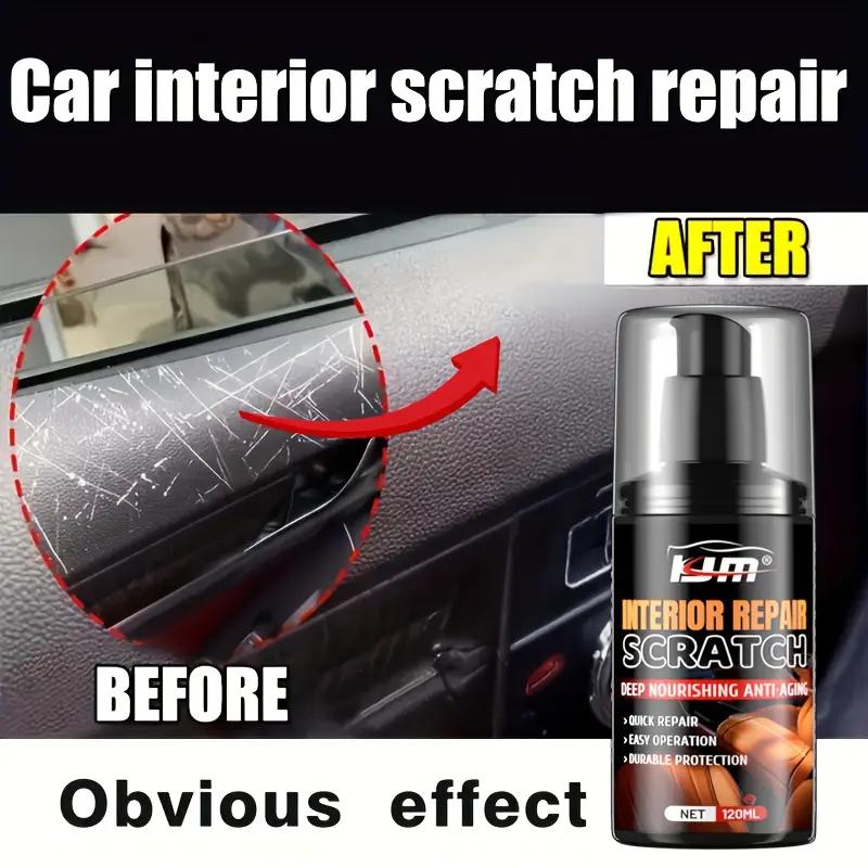 Car interior scratch repair kit - plastic and dashboard polish, leather seats and tire renewal frost, Vehicle maintenance