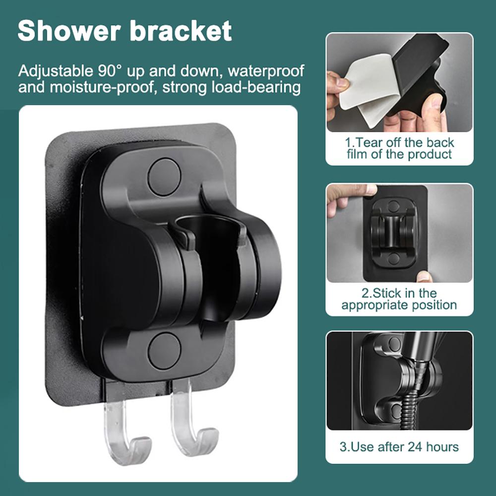 Adjustable 5 Modes Shower Head High Pressure Handheld Portable Water Saving Shower head with Hose Home Bathroom Accessories