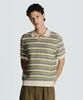 Danielkeulemyu 26Ss Multi-Stripe Open Collar Knit Green