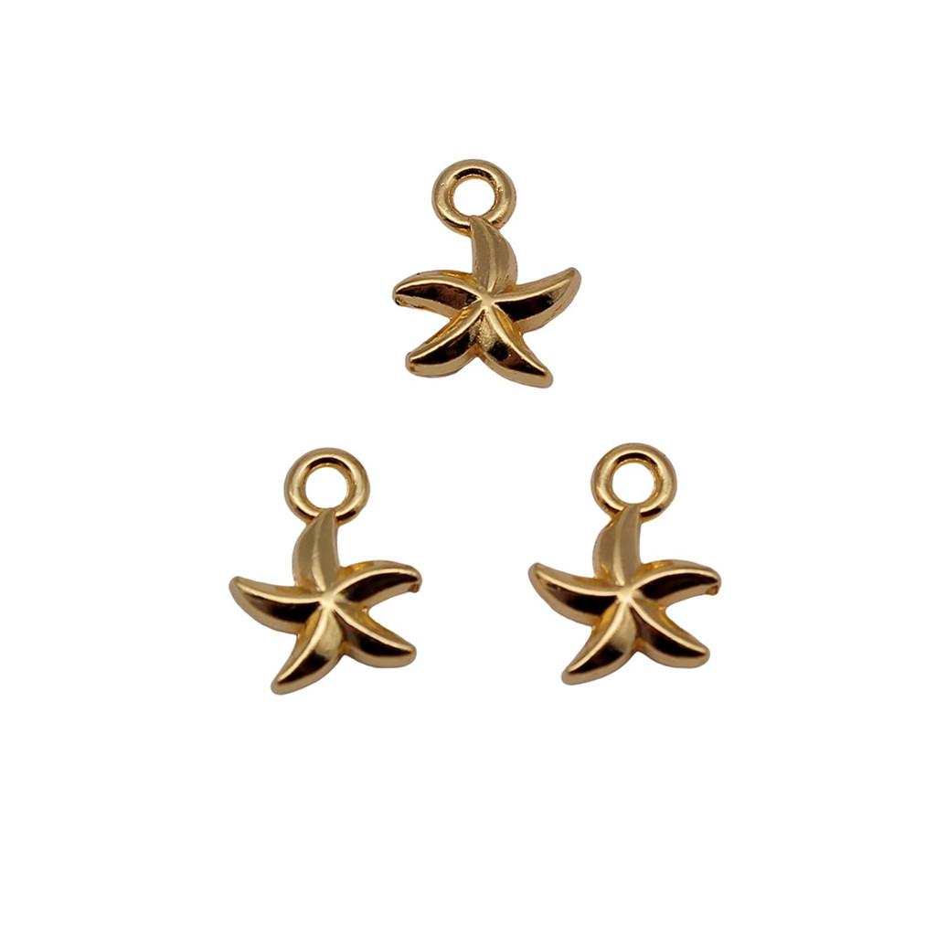 Starfish Charms Multi Color Metal Pendants For Beach Themed DIY Jewelry Accessories