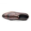 Fashion Luxury Fashion Mens Derby Formal Shoe Handmade Cow Leather Lace-up Shoes for Men Casual Business Office Brogues Derbys Shoe
