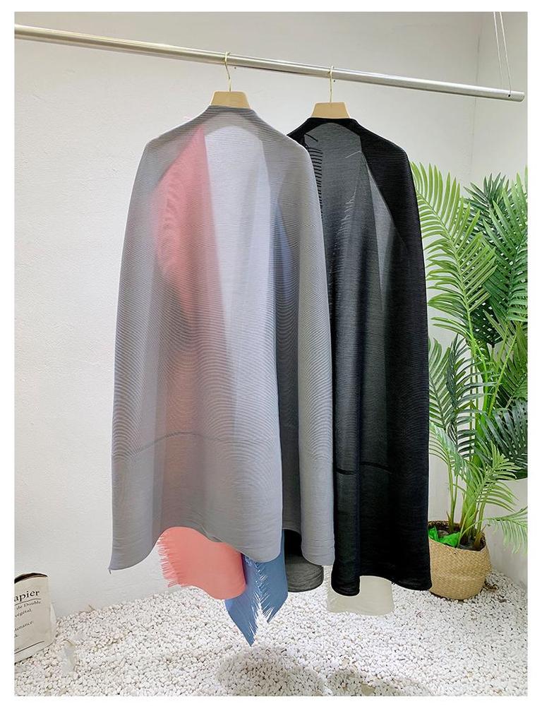 2024 Plus Size Women's Color Block Tassel Cardigan Trench Coat – Dubai & Middle East Style