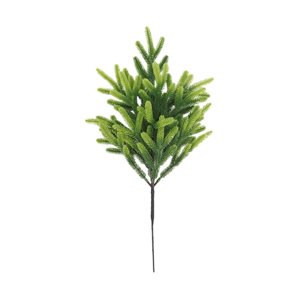 Simulated Branch Single Decorative Christmas Green Plant Ornaments Indoor Flower Arrangement Accessories