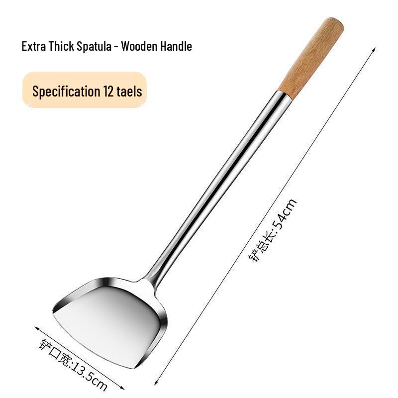 Edelstahl Kochlöffel mit langem Griff Wok- und Servierlöffel Set