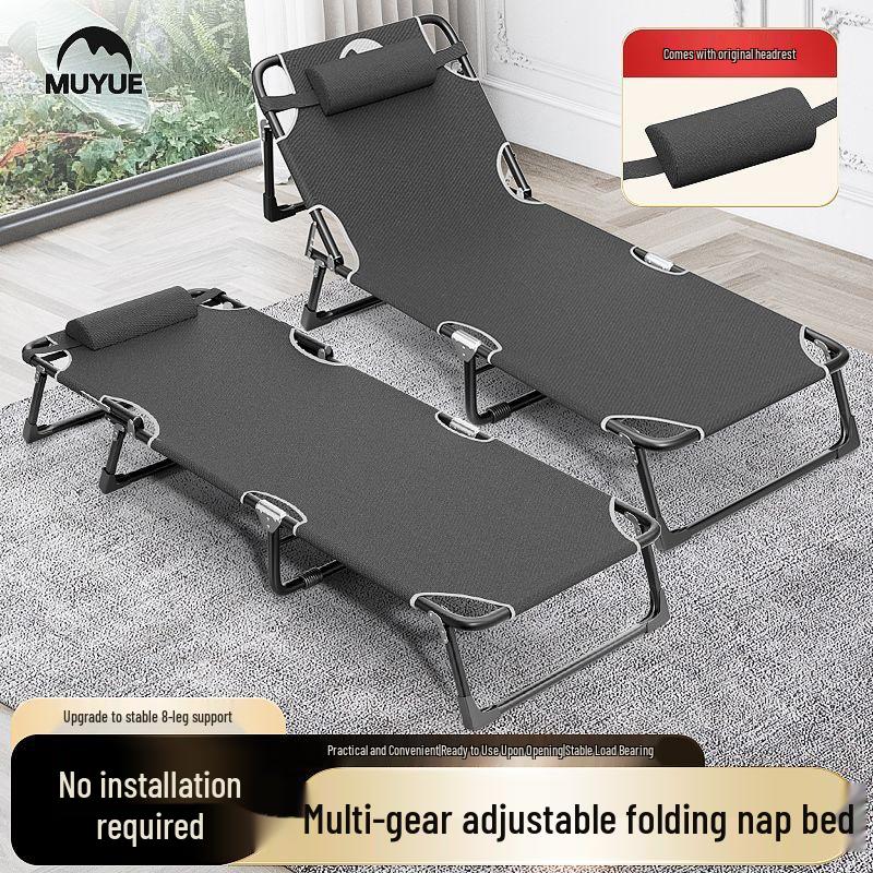 Portable Single Folding Lounge Chair for Office Nap & Lunch Breaks