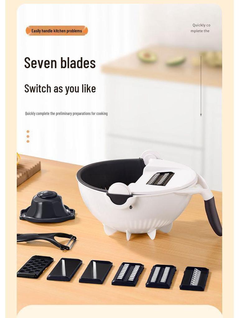 Multifunktionaler Küchengemüseschneider & Reibe