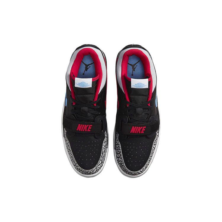Air Jordan Legacy 312 Low Chicago Flag Men Sneakers Black Valour-Blue University-Red CD7069-004