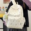 Schoolbag: Korean-style high-aesthetic cute girls' schoolbag, large capacity backpack for middle and high school, versatile casual lightweight