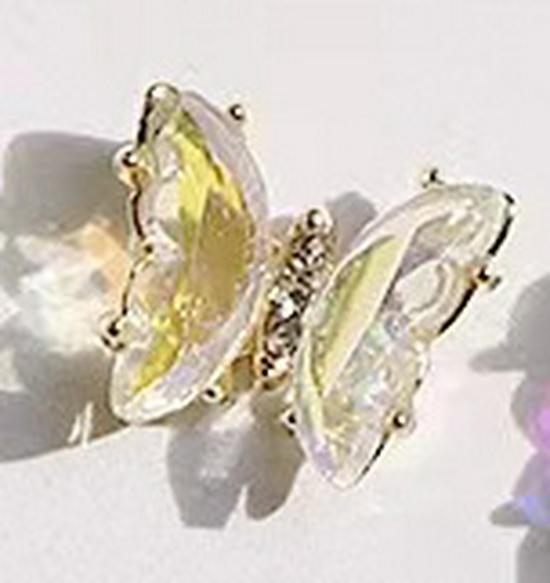 3D Crystal Butterfly Charms - Popular Nail Art Accessories with Rhinestones