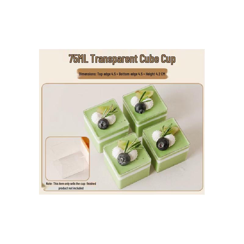 Likede Disposable Mousse Fruit Cube Cups