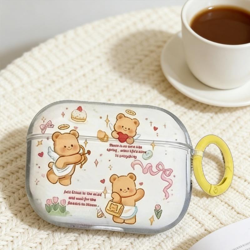 Butter bread bear for AirPods protective cover 1 Japan and Korea Apple wireless Bluetooth 1st generation Pro1 earphone cover