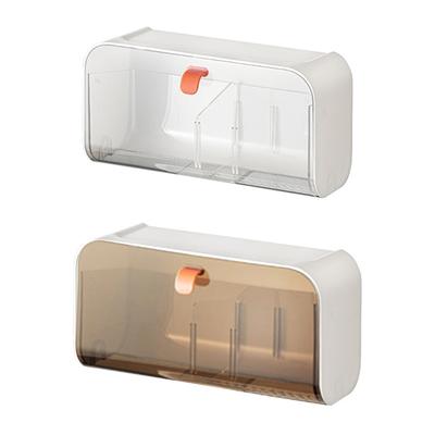 Wall Hanging Storage Box for Jewelry and Cosmetics Space Efficient Bathroom Organizer Dustproof Makeup Accessories Case
