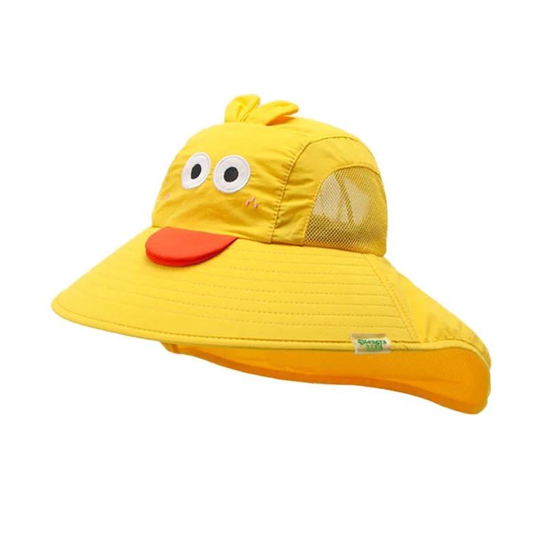 SKids Sun Hat UPF50+ UV Protection Wide Brim Beach Hat with Neck Flap Adjustable Summer Cap for Toddler Boys Girls
