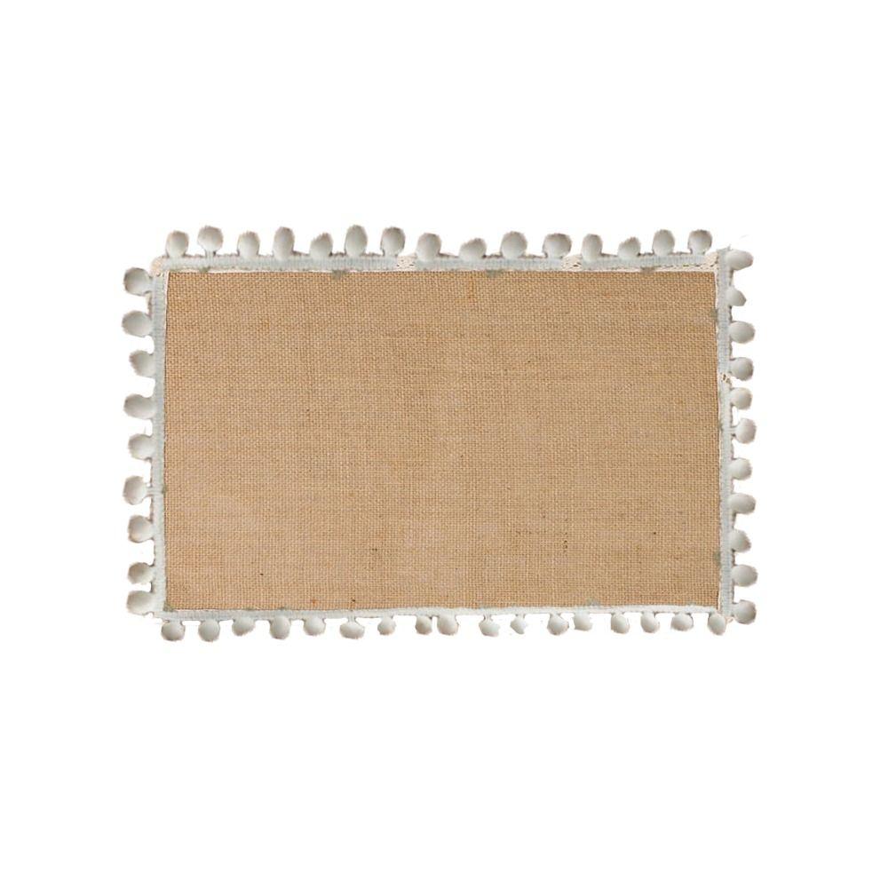 Cotton Linen Table Mat Rectangle Placemats Simple Party Wedding