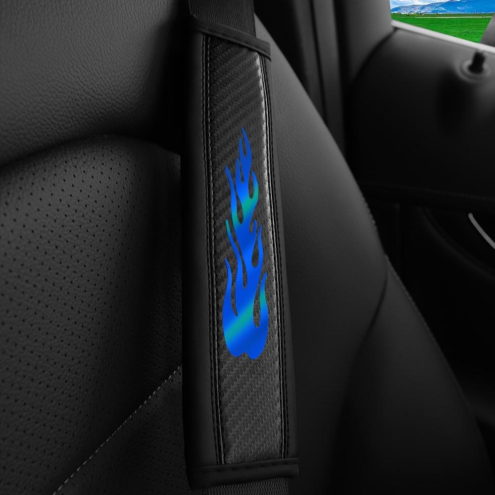 1pc Carbon Fiber Pattern Car Seat Belt Shoulder Pad Protector, Anti-Choke Design