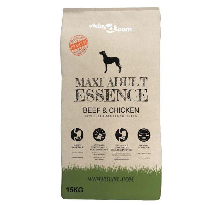 Nourriture sèche pour chiens Maxi Adult Essence Beef & Chicken - VIDAXL - 15 kg