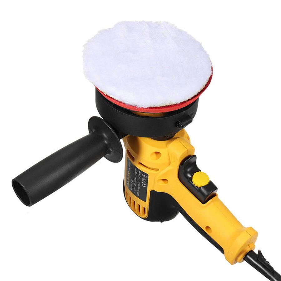Durable Car Polisher Buffers Polishing Waxing Machine Adjustable-Speed W/Wrench