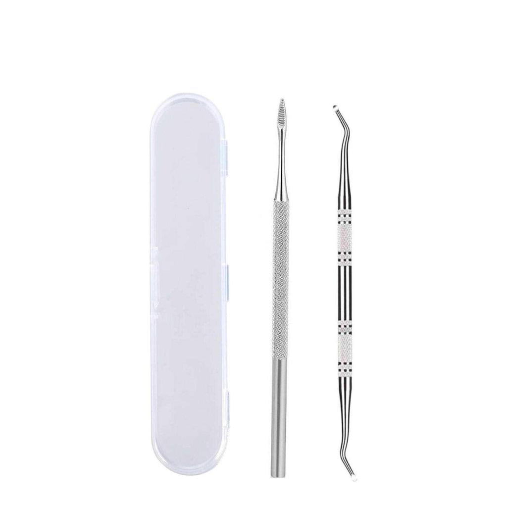 Stainless Steel Manicure & Pedicure Set: Includes Callus Remover, Nail Clippers, and Acne Needle.