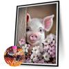 Maialino Rosa Full DIY 5D Pittura Diamante con Perline Rotonde per Adulti Decorazione Casa Pittura Diamante Gem Art 30x40cm