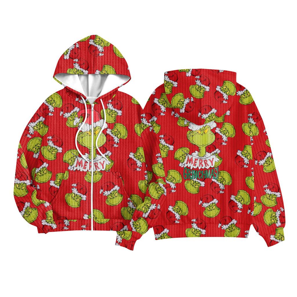 Dětské Dívčí A Chlapecké Módní Bunda Ležérní S Potiskem Dlouhý Rukáv S Kapucí Kardigan Mikiny