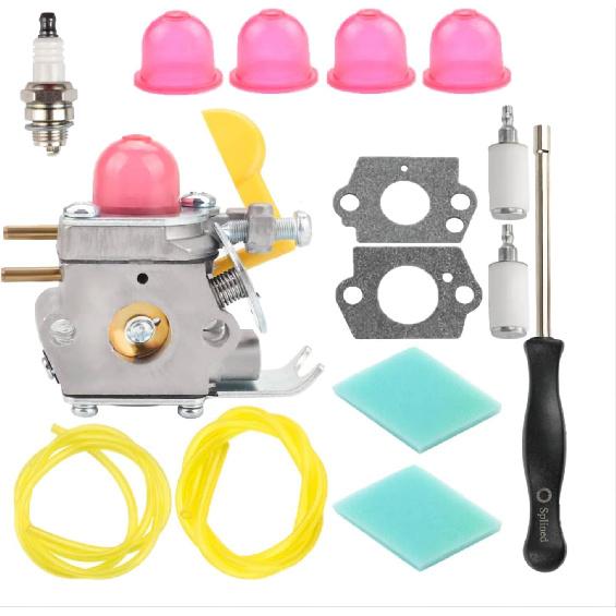 

C1U-W18 530071822 Карбюратор с воздушным фильтром Инструмент для регулировки карбюратора Комплект топливопровода для Featherlite Weedeater FX265 TE475Y FL25C SST25 FL20 FL20C FL26