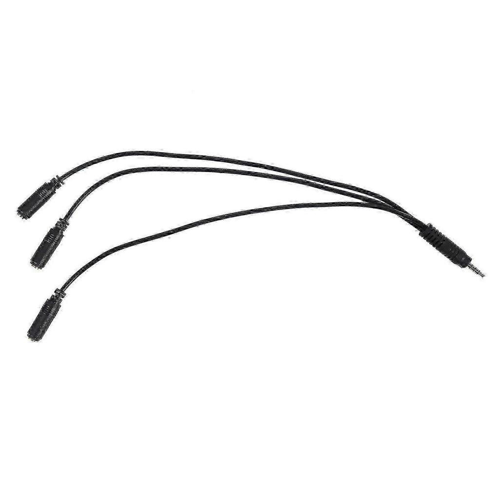 3.5mm Stereo Audio Splitter Cable Gold Plated 3.5mm (1/8 inch) TRRS Stereo Plug Male to 3 x 1/8 inch 3.5mm Stereo Jack Female 1 Input 3 Output Stereo