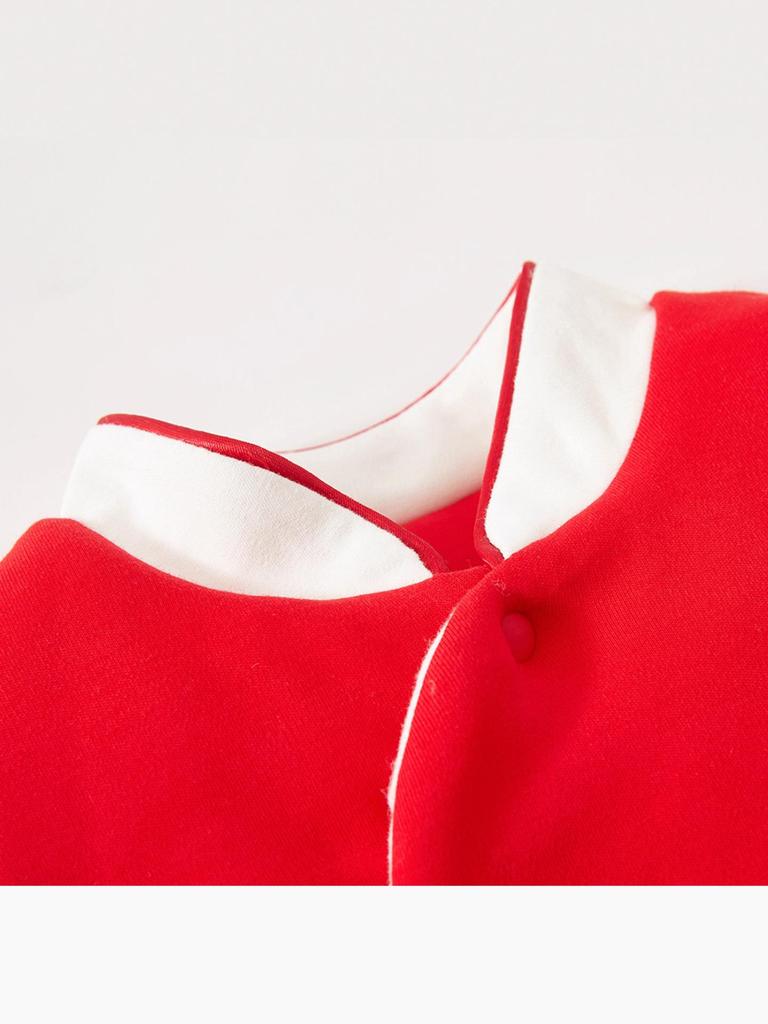 A-Class Pure Cotton 300g Baby Winter Jumpsuit: Festive Chinese New Year Outfit and First Birthday Gift