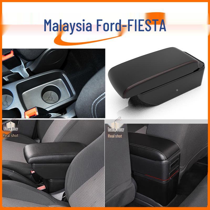Fiesta Armrest & Console Storage Box - Car Accessory for Interior Modification